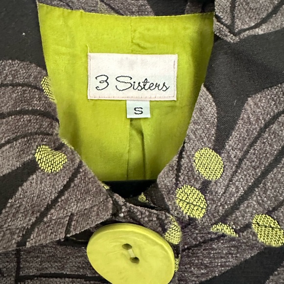 Vintage 3 sisters small peacoat in floral pattern - Picture 2 of 5